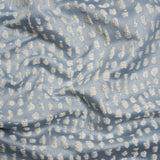 Metallic Drapery Jacquard - Wedgewood Spotted Abstract - British Imported