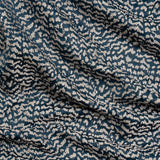 Metallic Drapery Jacquard - Ink Mottled - British Imported