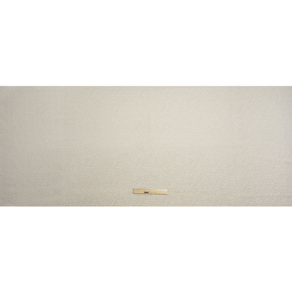 Metallic Drapery Jacquard - Porcelain Mottled - British Imported
