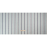 Slubbed Cotton Blend Woven - Denim Wide Stripes - British Imported