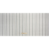 Slubbed Cotton Blend Woven - Pebble Wide Stripes - British Imported