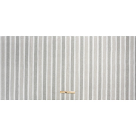 Slubbed Cotton Blend Woven - Pebble Wide Stripes - British Imported