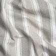 Slubbed Cotton Blend Woven - Pebble Wide Stripes - British Imported
