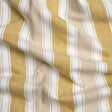 Slubbed Cotton Blend Woven - Pollen Wide Stripes - British Imported