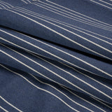 Soft Textured Recycled Polyester Drapery Woven - Indigo - British Imported