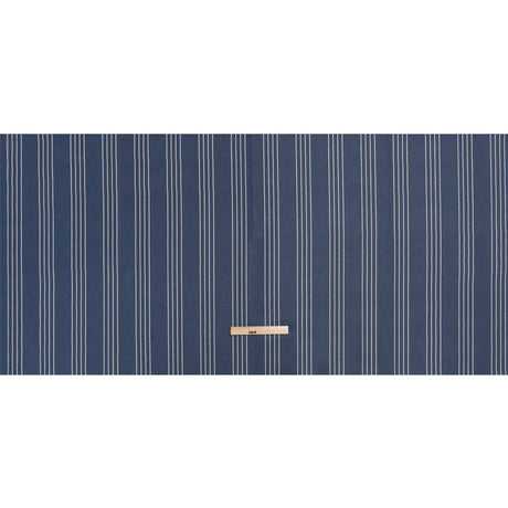 Soft Textured Recycled Polyester Drapery Woven - Indigo - British Imported
