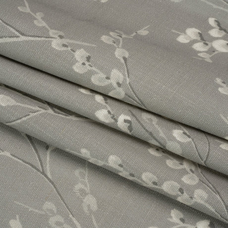Linen and Rayon Drapery Woven - Steel Prairie Willow - British Imported