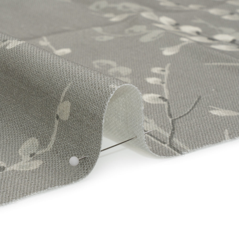 Linen and Rayon Drapery Woven - Steel Prairie Willow - British Imported