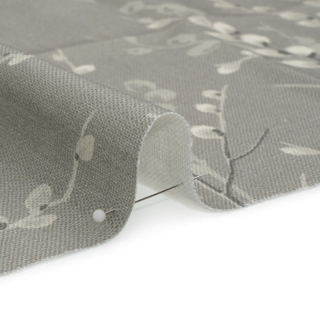 Linen and Rayon Drapery Woven - Steel Prairie Willow - British Imported