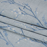 Embroidered Drapery Woven - Seaspray Prairie Willow - British Imported