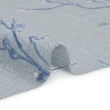 Embroidered Drapery Woven - Seaspray Prairie Willow - British Imported
