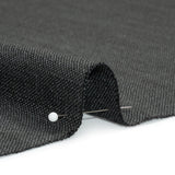 Linen, Viscose and Polyester Woven - Charcoal - British Imported