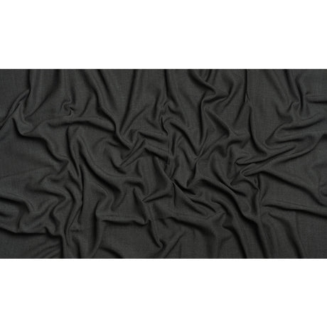 Linen, Viscose and Polyester Woven - Charcoal - British Imported
