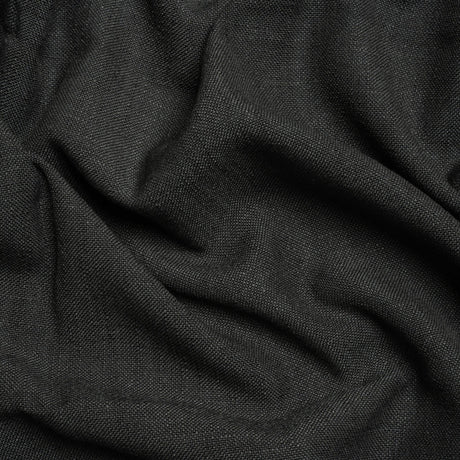Linen, Viscose and Polyester Woven - Charcoal - British Imported