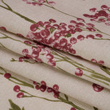 Cotton Canvas Print - Cranberry Berry Stems - British Imported