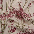Cotton Canvas Print - Cranberry Berry Stems - British Imported