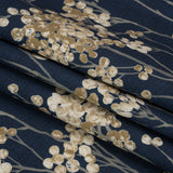 Cotton Canvas Print - Ink Berry Stems - British Imported