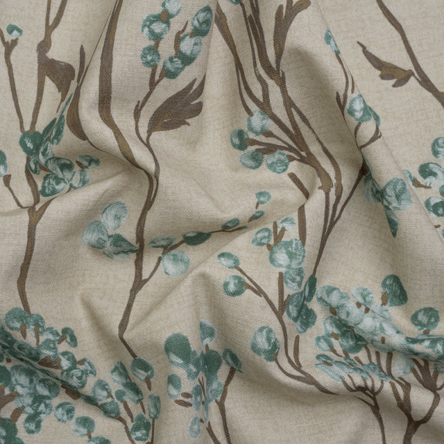 Cotton Canvas Print - Kingfisher Berry Stems - British Imported