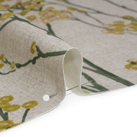 Cotton Canvas Print - Maize Berry Stems - British Imported