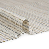 Polyester and Cotton Twill - Chambray Barcode Stripes - British Imported