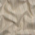 Polyester and Cotton Twill - Moss Barcode Stripes - British Imported