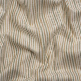 Polyester and Cotton Twill - Moss Barcode Stripes - British Imported