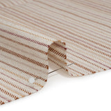 Polyester and Cotton Twill - Persimmon Barcode Stripes - British Imported