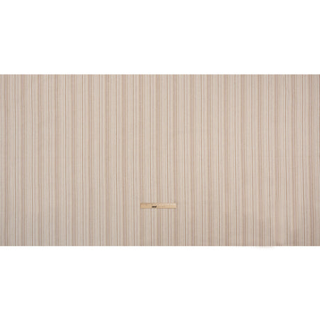 Polyester and Cotton Twill - Persimmon Barcode Stripes - British Imported