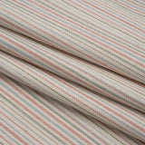 Polyester and Cotton Twill - Rosewood Barcode Stripes - British Imported