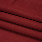 Linen, Viscose and Polyester Woven - Dark Cranberry - British Imported