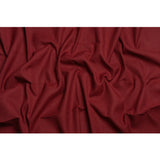 Linen, Viscose and Polyester Woven - Dark Cranberry - British Imported