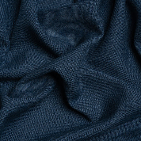 Linen, Viscose and Polyester Woven - Midnight - British Imported