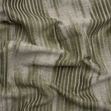 Drapery Jacquard - Moss Ikat Stripes - British Imported