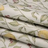 Drapery Jacquard - Lemon Yellow Lemon Trees - British Imported
