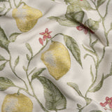 Drapery Jacquard - Lemon Yellow Lemon Trees - British Imported