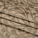 Drapery Chenille Jacquard - Fawn Leafy Vines - British Imported