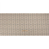 Cotton and Linen Canvas Print - Indigo Ikat Geometries - British Imported