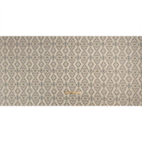 Cotton and Linen Canvas Print - Olive Ikat Geometries - British Imported