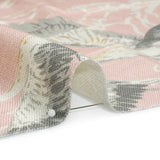 Viscose and Linen Drapery Woven Print - Blush Cranes in the Clouds - British Imported