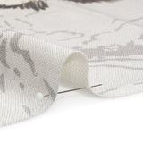 Viscose and Linen Drapery Woven Print - Silver Cranes in the Clouds - British Imported