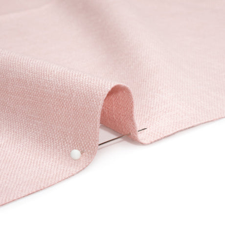 Slubbed Cotton and Polyester Woven - Blush - British Imported