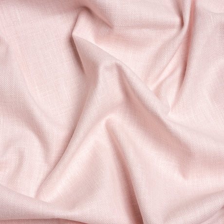 Slubbed Cotton and Polyester Woven - Blush - British Imported