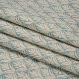 Cotton and Linen Canvas Print - Aegean Floral Arches - British Imported