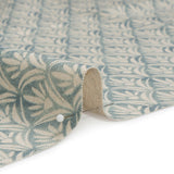 Cotton and Linen Canvas Print - Aegean Floral Arches - British Imported