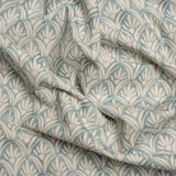 Cotton and Linen Canvas Print - Aegean Floral Arches - British Imported