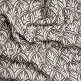 Cotton and Linen Canvas Print - Smoke Floral Arches - British Imported