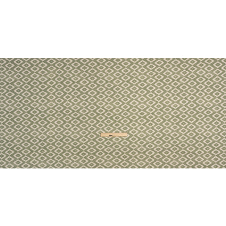 Cotton and Linen Canvas Print - Fern Diamonds and Dots - British Imported