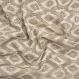 Cotton and Linen Canvas Print - Pebble Diamonds and Dots - British Imported