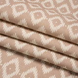 Cotton and Linen Canvas Print - Rose Diamonds and Dots - British Imported