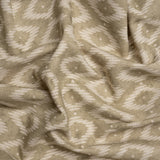 Cotton and Linen Canvas Print - Sand Diamonds and Dots - British Imported